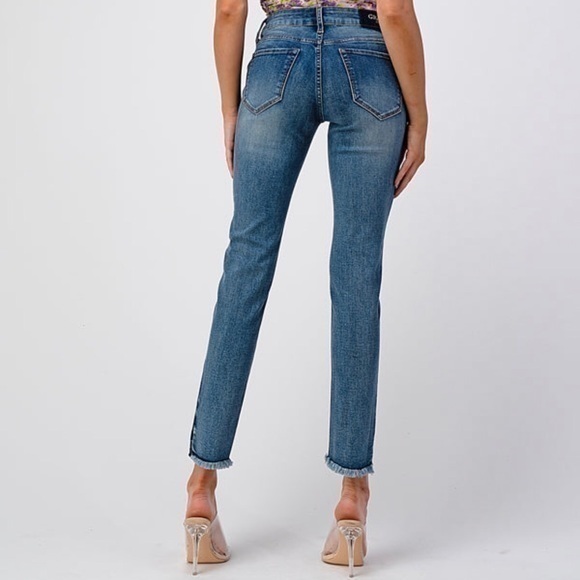 NWT Grace Jeans Classic 2 Tones Washu Mid Rise Skinny Jean - Picture 3 of 13